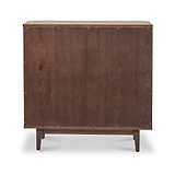 Raie Dark Brown 2 Door Bar Cabinet from Roseland Furniture