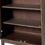Raie Dark Brown 2 Door Bar Cabinet from Roseland Furniture