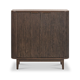 Raie Dark Brown 2 Door Bar Cabinet from Roseland Furniture