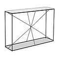 Roxy Glass and Black Console Table from Roseland Furniture