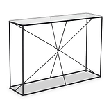 Roxy Glass and Black Console Table from Roseland Furniture