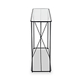 Roxy Glass and Black Console Table from Roseland Furniture