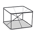 Roxy Glass and Black Metal Coffee Table from Roseland Furniture