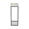 Daley Grey Oak Supper Side Table from Roseland Furniture