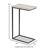 Daley Grey Oak Supper Side Table from Roseland Furniture