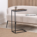 Daley Black Supper Side Table from Roseland Furniture