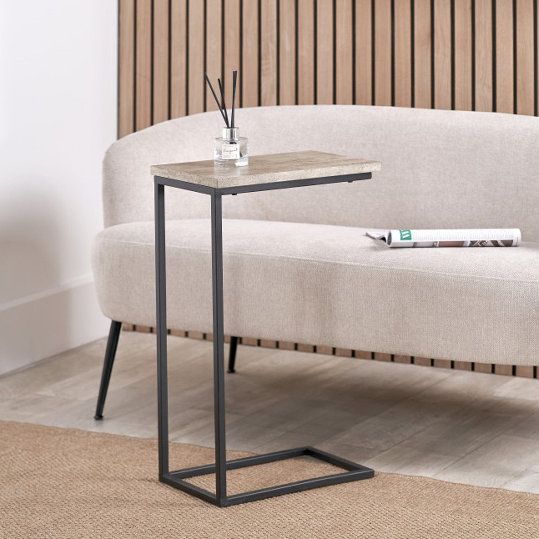 Daley Concrete Supper Side Table from Roseland Furniture