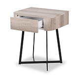 Ukiah Grey Oak 1 Drawer Unit from Roseland Furniture