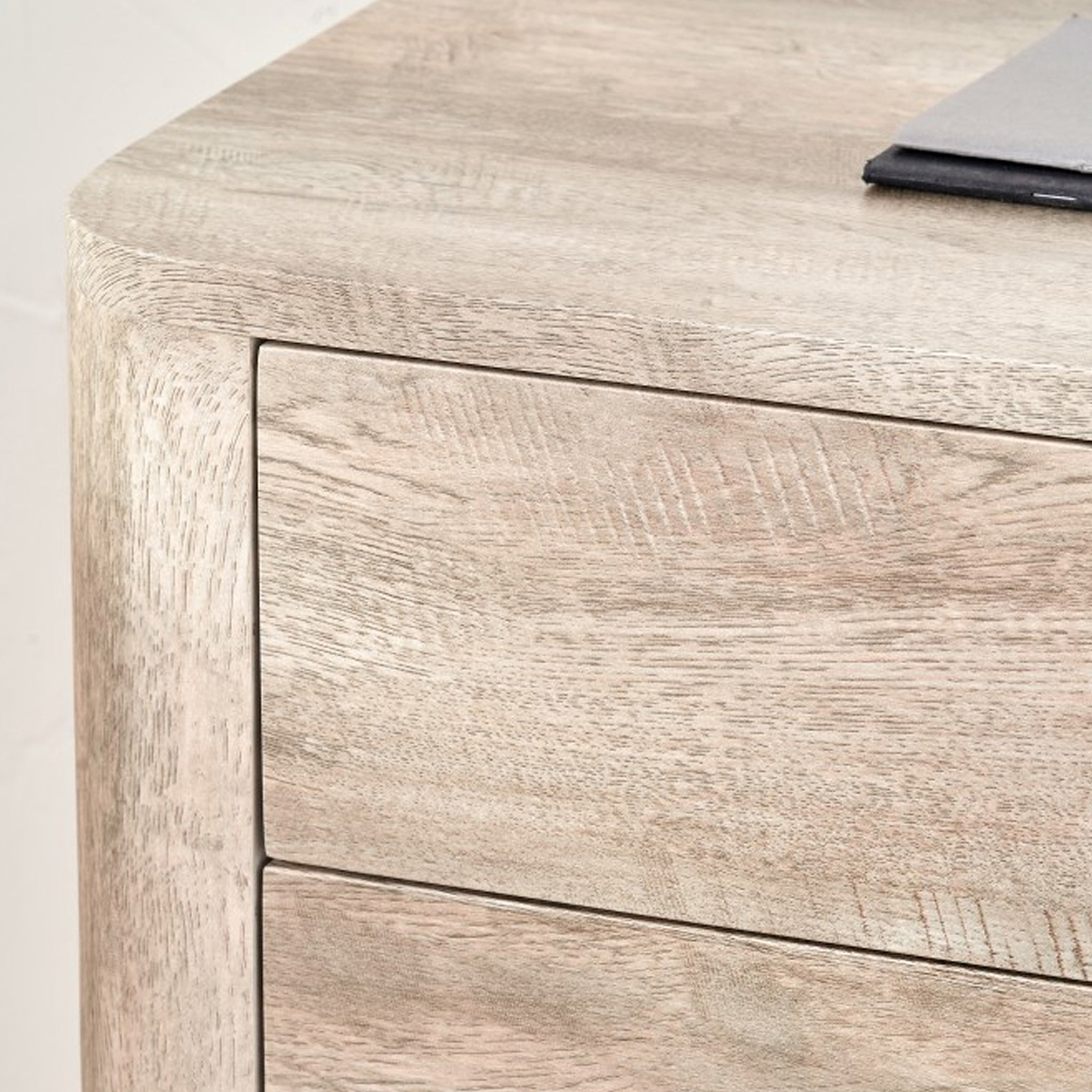 Ukiah Grey Oak 5 Drawer Tall Boy from Roseland Furniture
