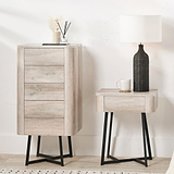 Ukiah Grey Oak 5 Drawer Tall Boy from Roseland Furniture