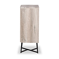 Ukiah Grey Oak 5 Drawer Tall Boy from Roseland Furniture