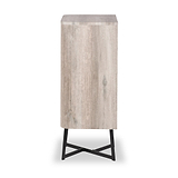 Ukiah Grey Oak 5 Drawer Tall Boy from Roseland Furniture
