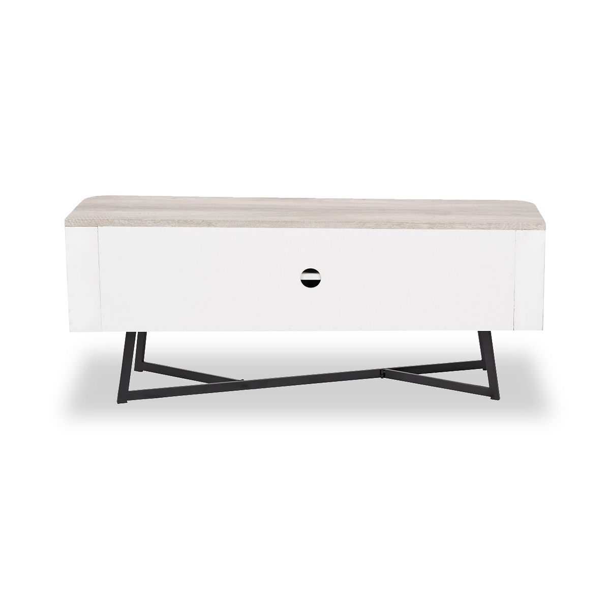 Ukiah Grey Oak 2 Door Low Unit from Roseland Furniture
