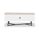 Ukiah Grey Oak 2 Door Low Unit from Roseland Furniture
