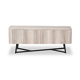 Ukiah Grey Oak 2 Door Low Unit from Roseland Furniture