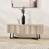 Ukiah Grey Oak 2 Door Low Unit from Roseland Furniture