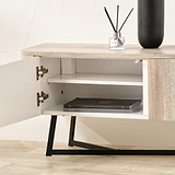 Ukiah Grey Oak 2 Door Low Unit from Roseland Furniture