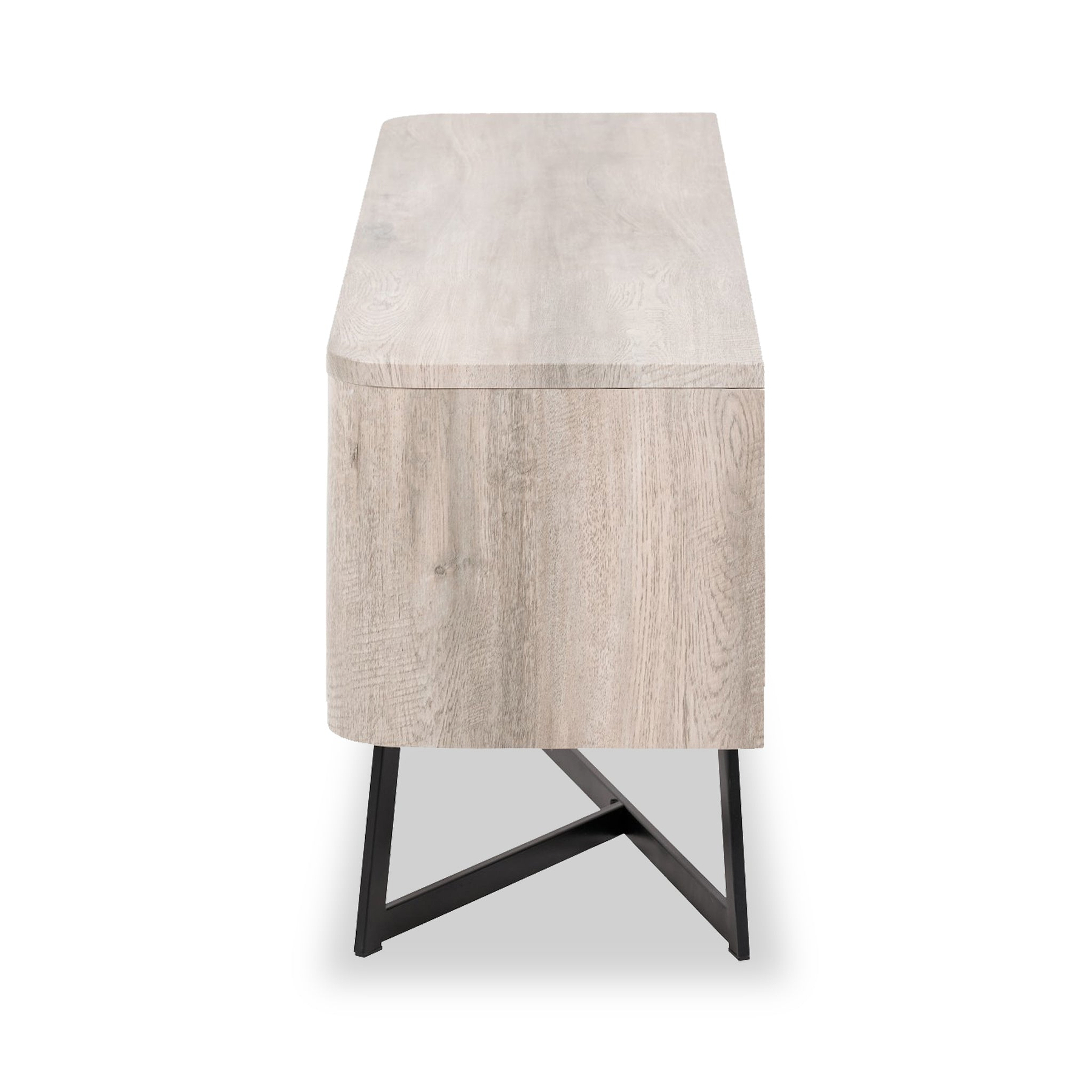 Ukiah Grey Oak 2 Door Low Unit from Roseland Furniture