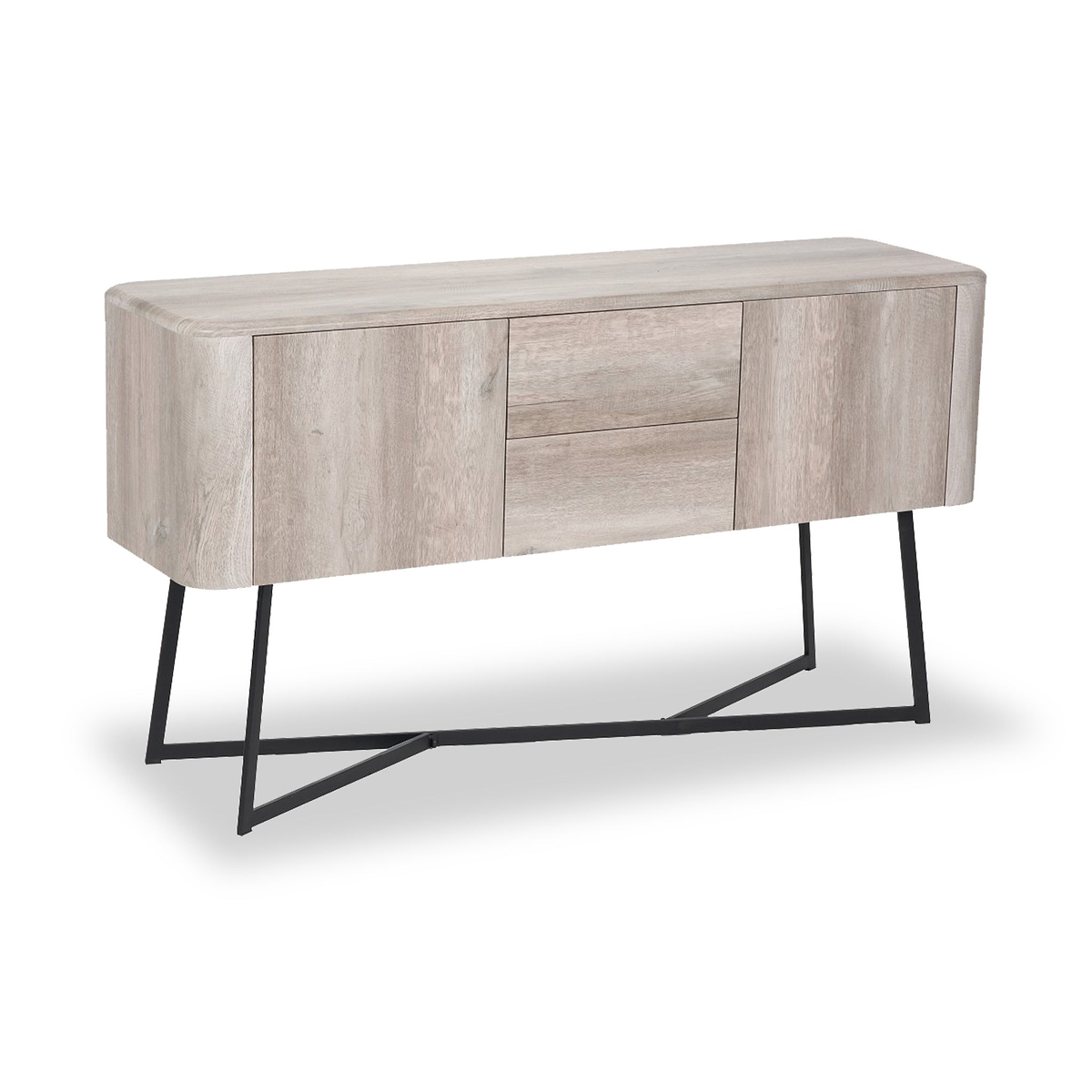 Ukiah Grey Oak 2 Door 2 Drawer Sideboard from Roseland Furniture