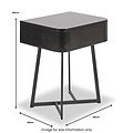 Ukiah Black Ash 1 Drawer Unit from Roseland Furniture