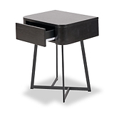 Ukiah Black Ash 1 Drawer Unit from Roseland Furniture