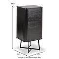 Ukiah Black Ash Tallboy from Roseland Furniture