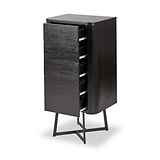 Ukiah Black Ash Tallboy from Roseland Furniture