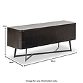 Ukiah Black Ash 2 Door Low Unit from Roseland Furniture