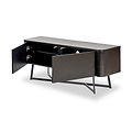 Ukiah Black Ash 2 Door Low Unit from Roseland Furniture