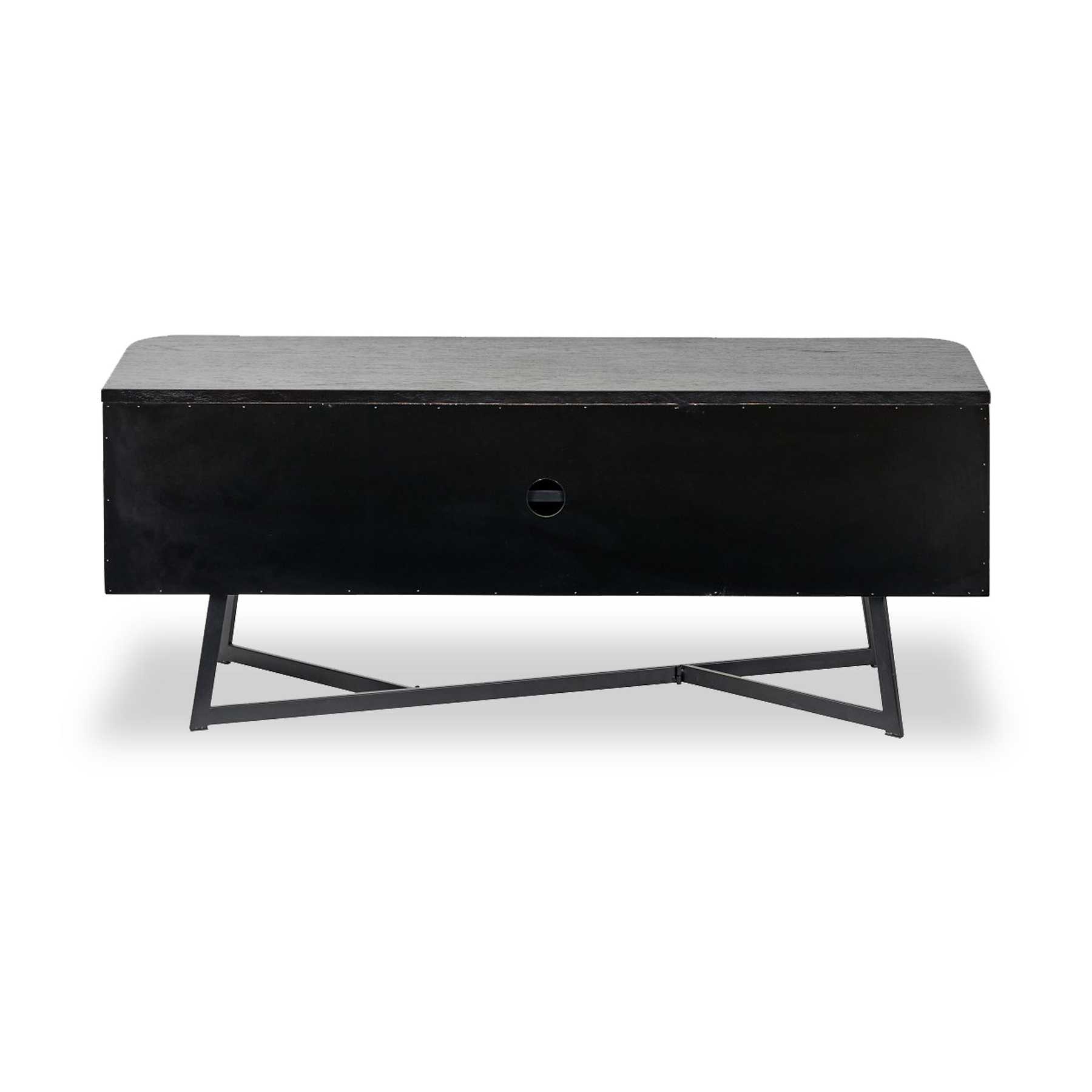 Ukiah Black Ash 2 Door Low Unit from Roseland Furniture