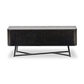 Ukiah Black Ash 2 Door Low Unit from Roseland Furniture