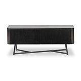 Ukiah Black Ash 2 Door Low Unit from Roseland Furniture