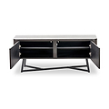 Ukiah Black Ash 2 Door Low Unit from Roseland Furniture