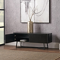 Ukiah Black Ash 2 Door Low Unit from Roseland Furniture