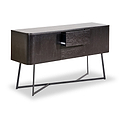 Ukiah Black Ash 2 Door 2 Drawer Sideboard from Roseland Furniture