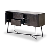 Ukiah Black Ash 2 Door 2 Drawer Sideboard from Roseland Furniture