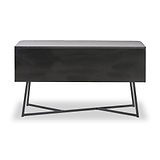 Ukiah Black Ash 2 Door 2 Drawer Sideboard from Roseland Furniture