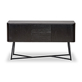 Ukiah Black Ash 2 Door 2 Drawer Sideboard from Roseland Furniture