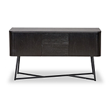 Ukiah Black Ash 2 Door 2 Drawer Sideboard from Roseland Furniture