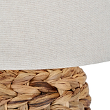Zadi Natural Plaited Tall Water Hyacinth Table Lamp from Roseland Furniture
