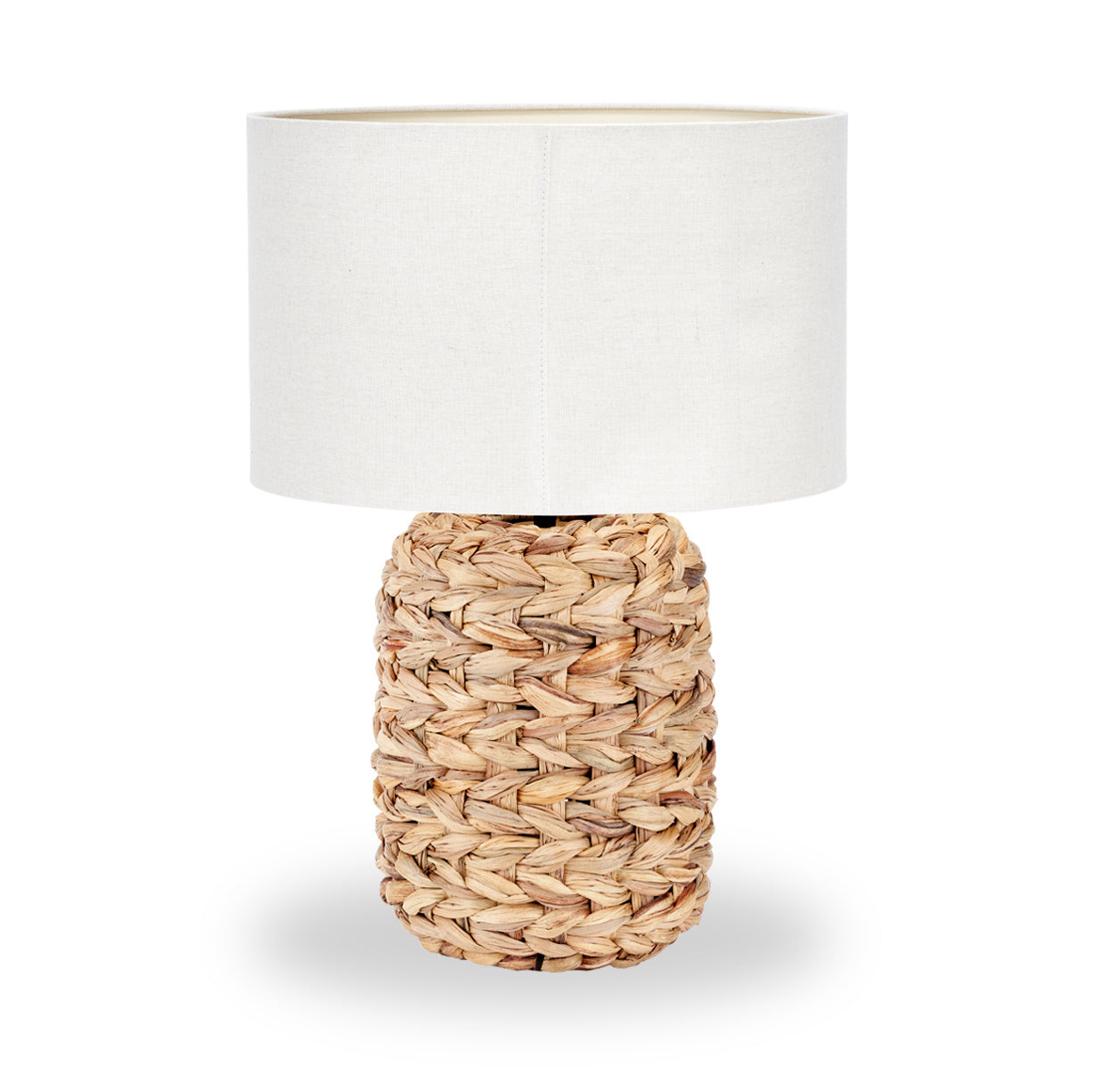 Zadi Natural Plaited Tall Water Hyacinth Table Lamp from Roseland Furniture