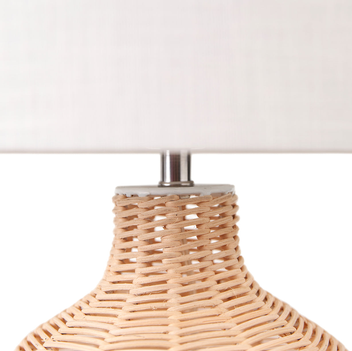 Caswell Natural Rattan Cloche Table Lamp from Roseland Furniture