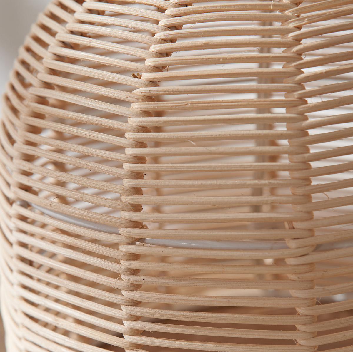 Caswell Natural Rattan Cloche Table Lamp from Roseland Furniture