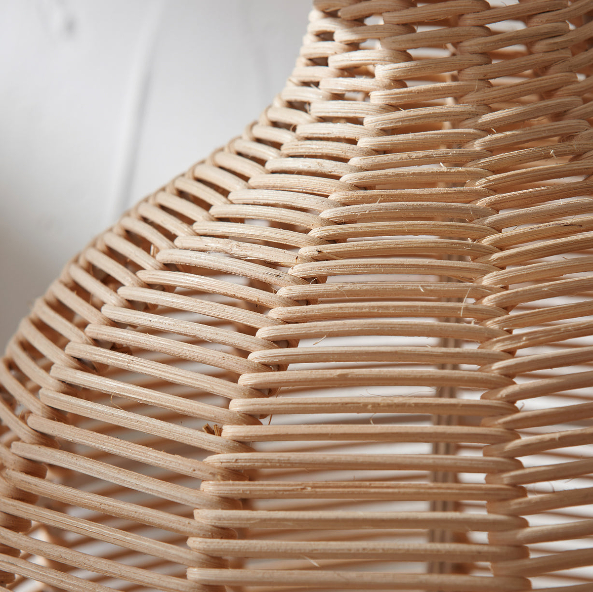 Caswell Natural Rattan Cloche Table Lamp from Roseland Furniture