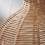 Caswell Natural Rattan Cloche Table Lamp from Roseland Furniture