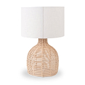 Caswell Natural Rattan Cloche Table Lamp from Roseland Furniture