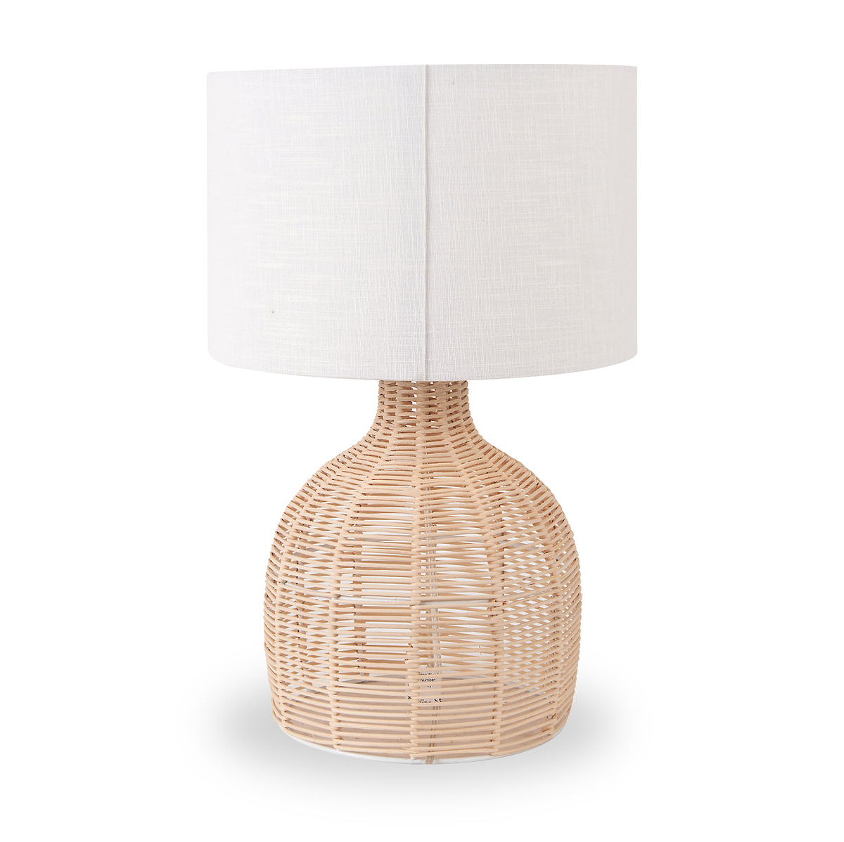 Caswell Natural Rattan Cloche Table Lamp from Roseland Furniture