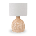 Caswell Natural Rattan Cloche Table Lamp from Roseland Furniture