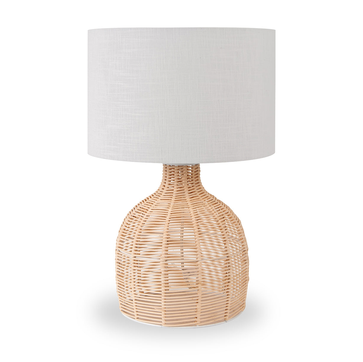 Caswell Natural Rattan Cloche Table Lamp from Roseland Furniture