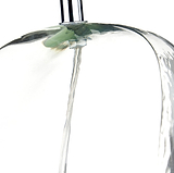 Hallie Clear Glass Table Lamp Grey from Roseland Furniture